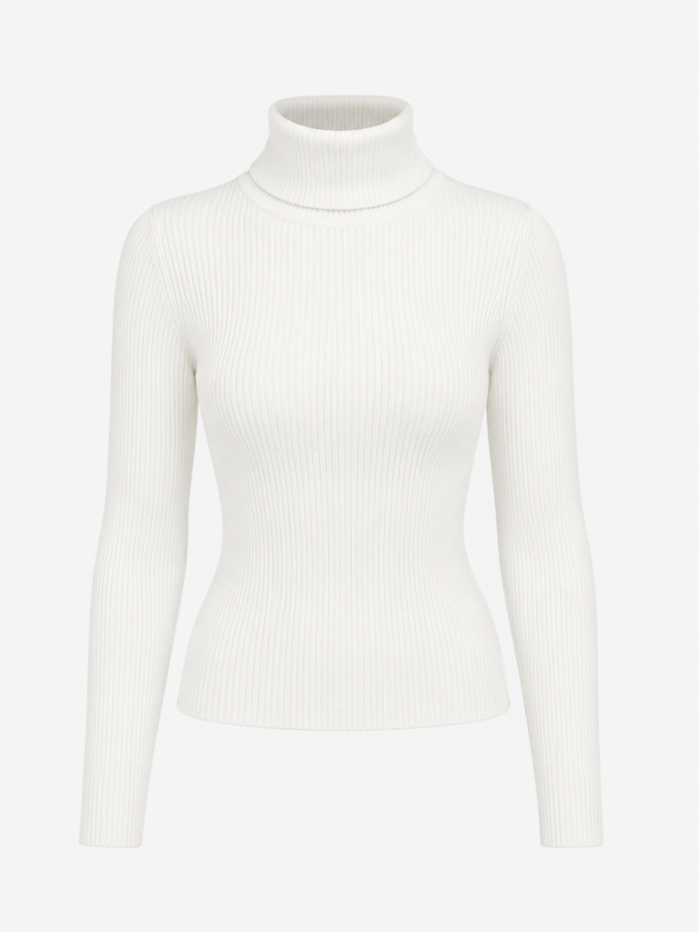 High neck triko bluz
