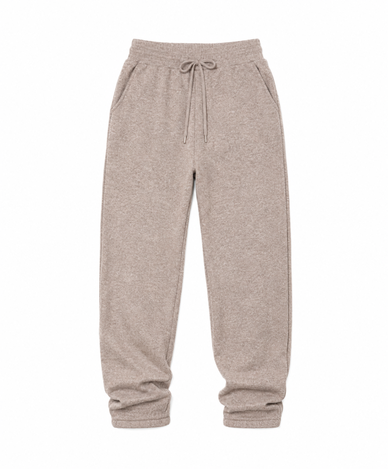 Aniston Fine Knit Pants Women Lacing Camel Slip-On Jogger