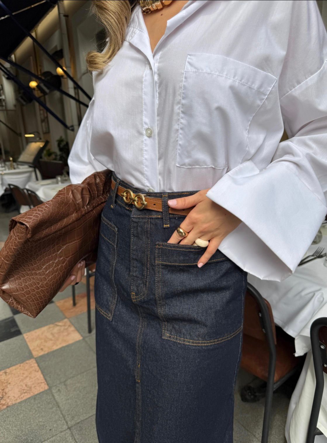 Loni Front Slit Midi Skirt - Image 3