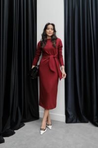 STAR TIE-FRONT DRESS