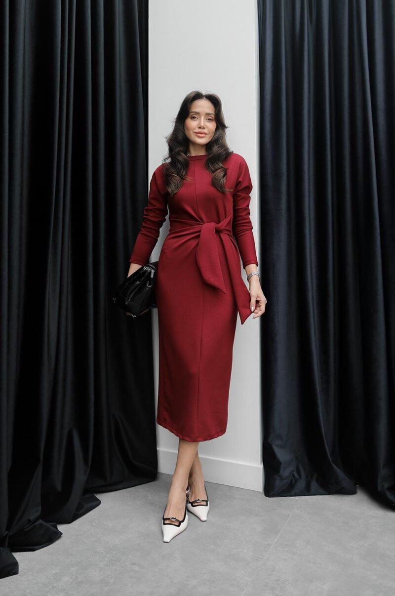 STAR TIE-FRONT DRESS