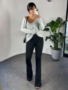 DLVIN Burgundy Stretch Spanish Pantalon