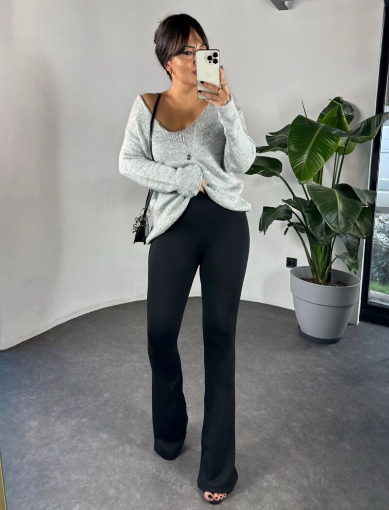 DLVIN Burgundy Stretch Spanish Pantalon