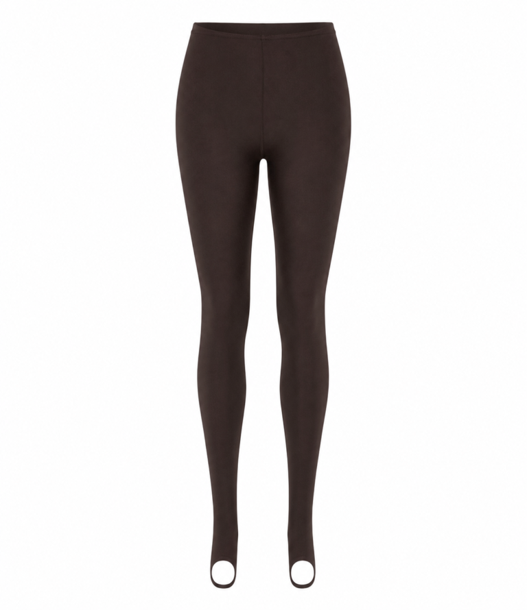 Shaping legging with a stirrup at the front