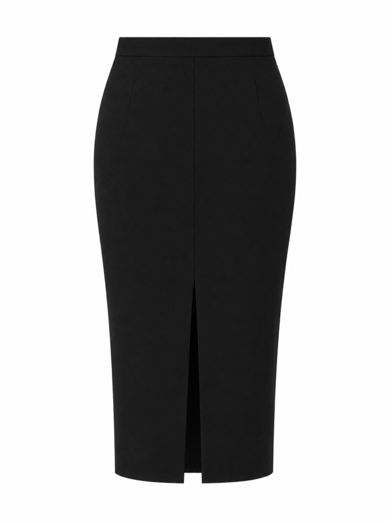 Loni Front Slit Midi Skirt