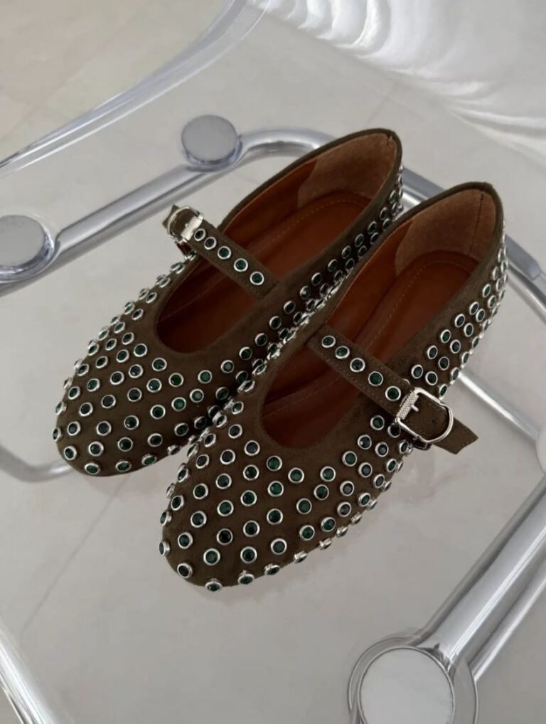 Sina Fishnet Ballerina Shoes