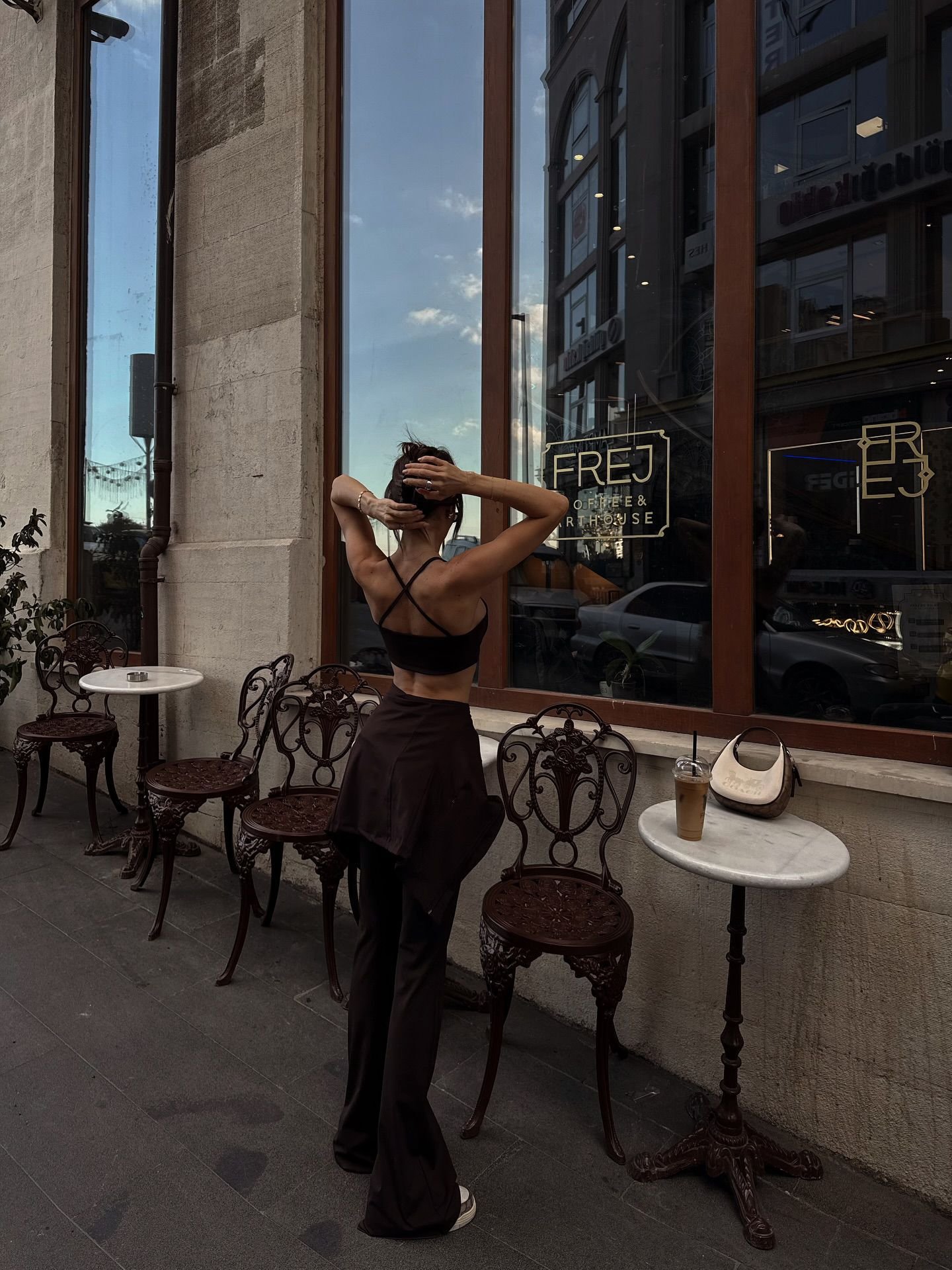 BROWN BRALET LEGGINGS JACKET SET - Image 4