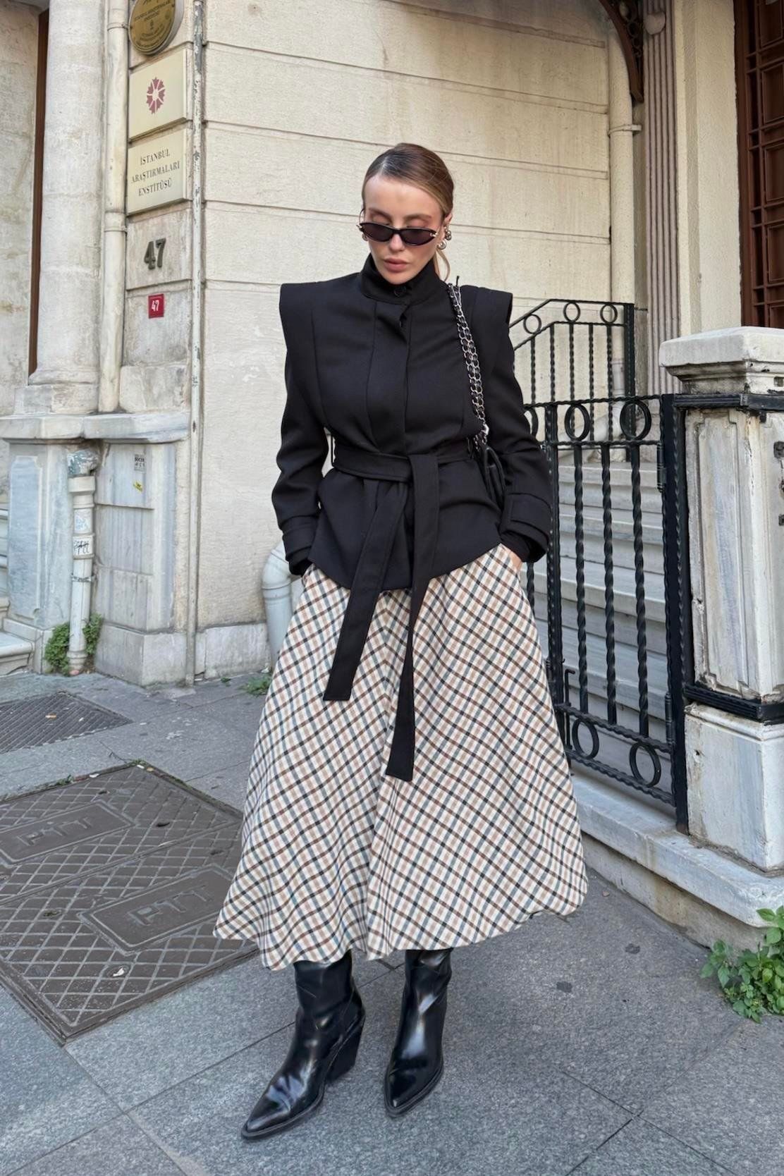 Padded Belted Cashmere Jacket - Image 7