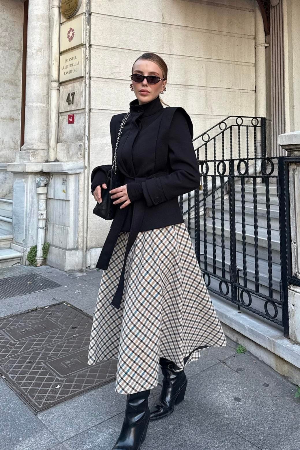 Padded Belted Cashmere Jacket - Image 8