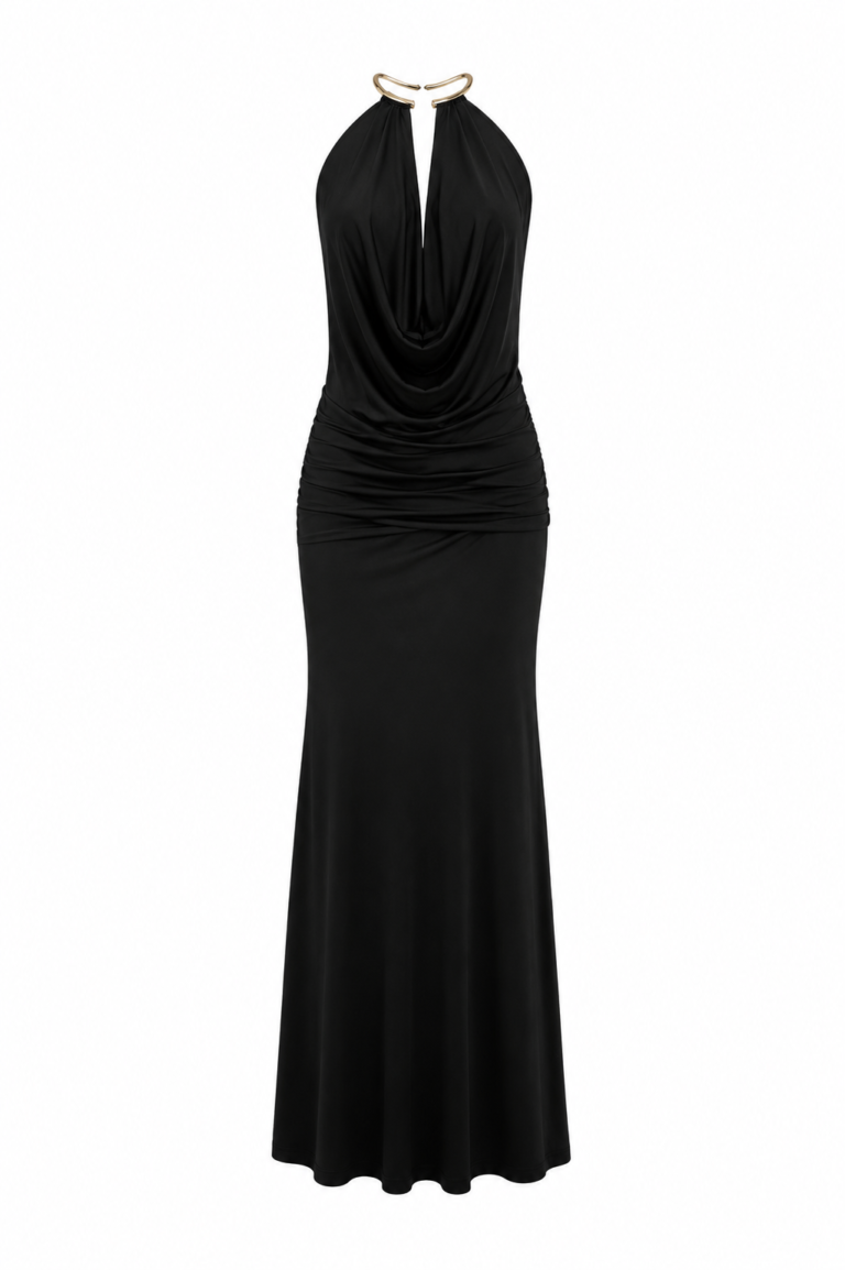 Mojo Accessory Detail Long Dress
