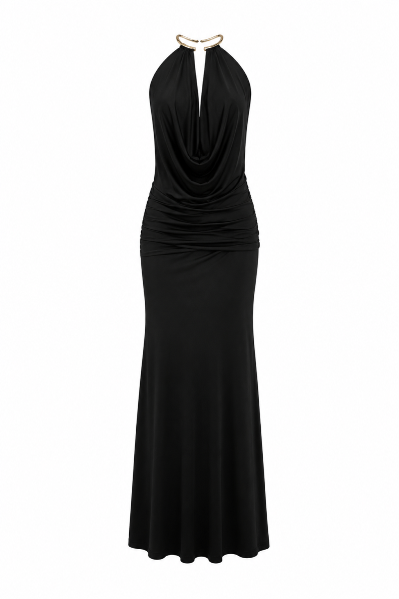 Mojo Accessory Detail Long Dress