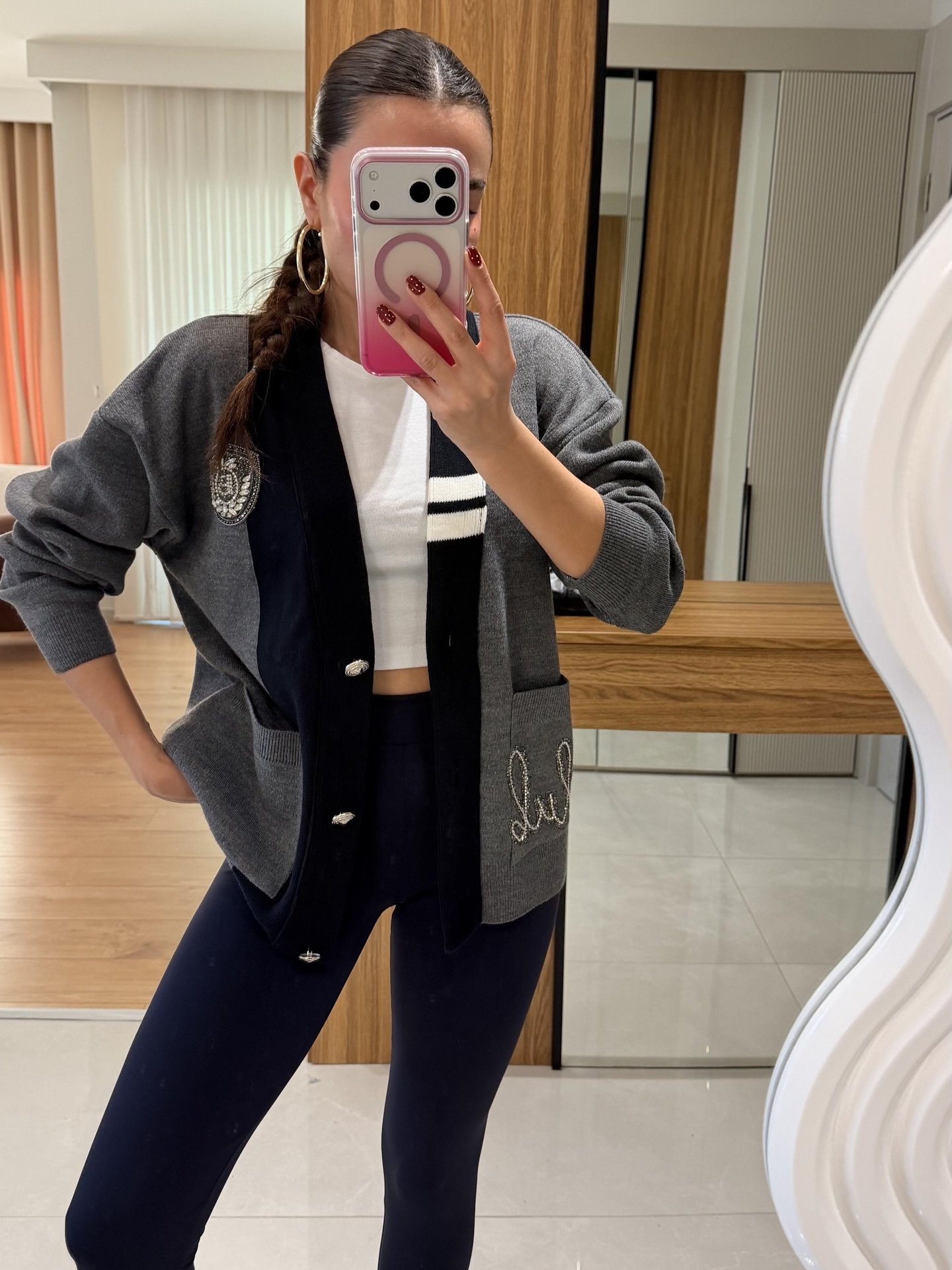 Club Stone Embellished Cardigan - Image 2