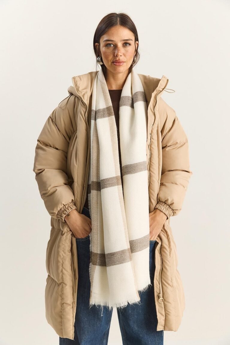 Plaid Pattern Soft Touch Long Wide Scarf Shawl