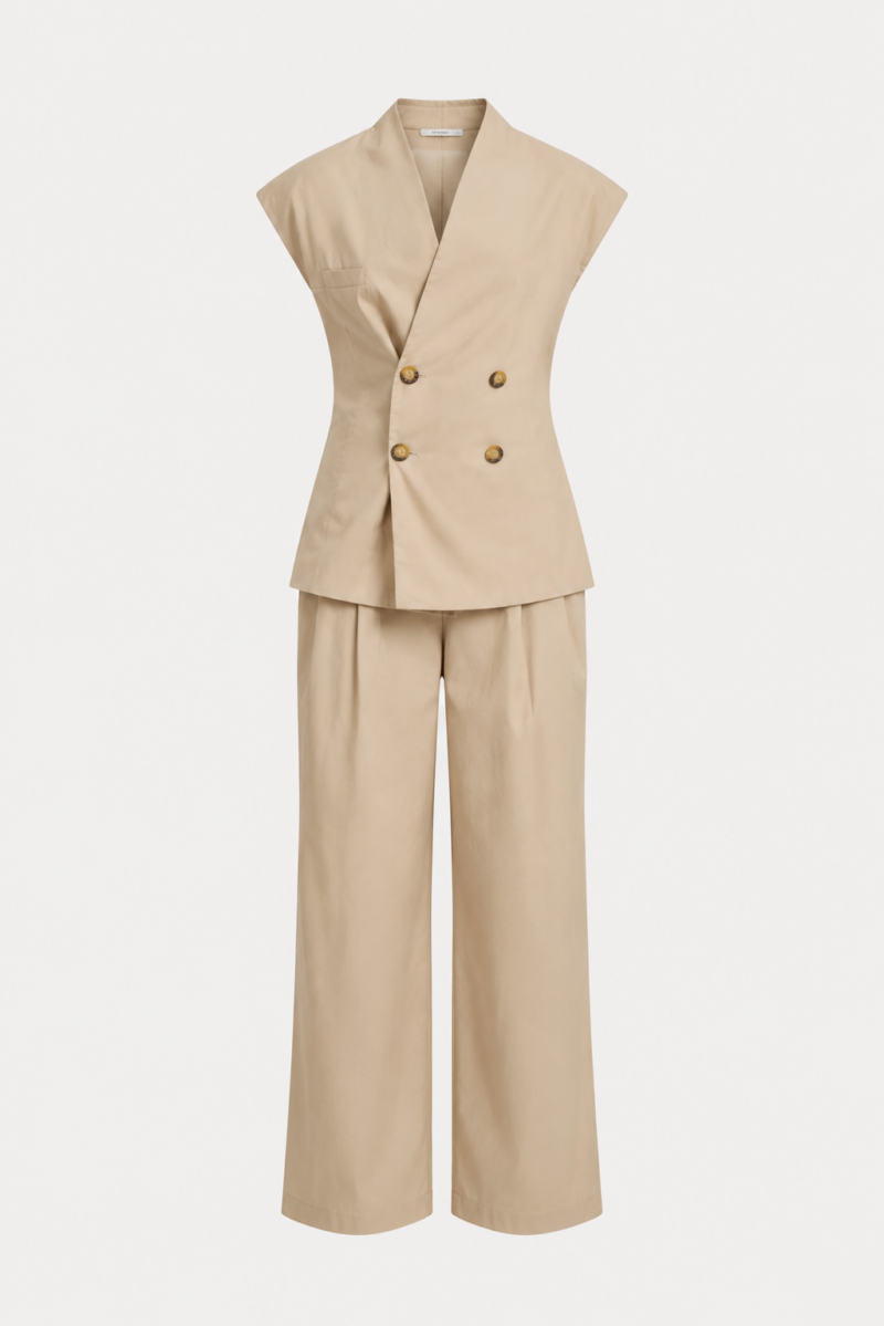 Premium Gabardine Fabric Padded Stone Set