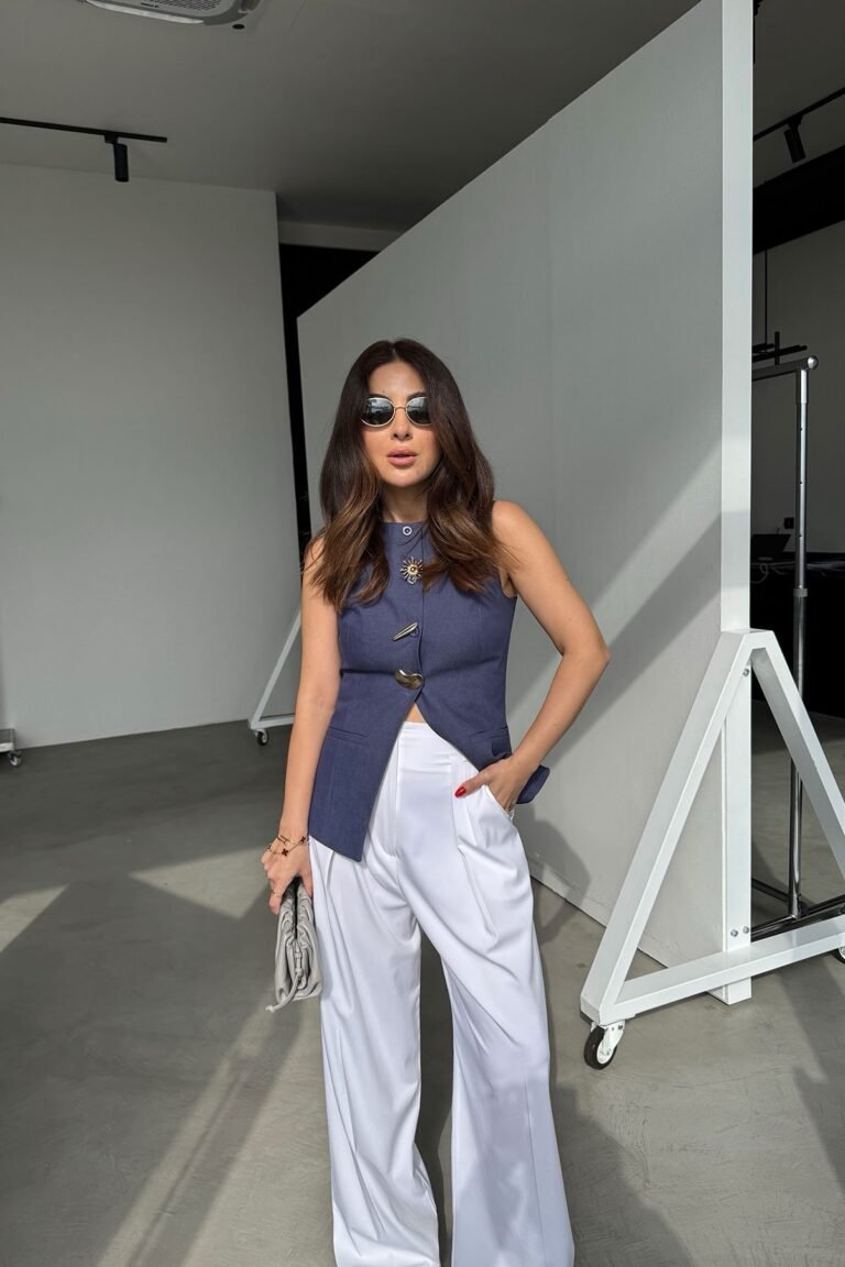 Vest with Brooch Detail