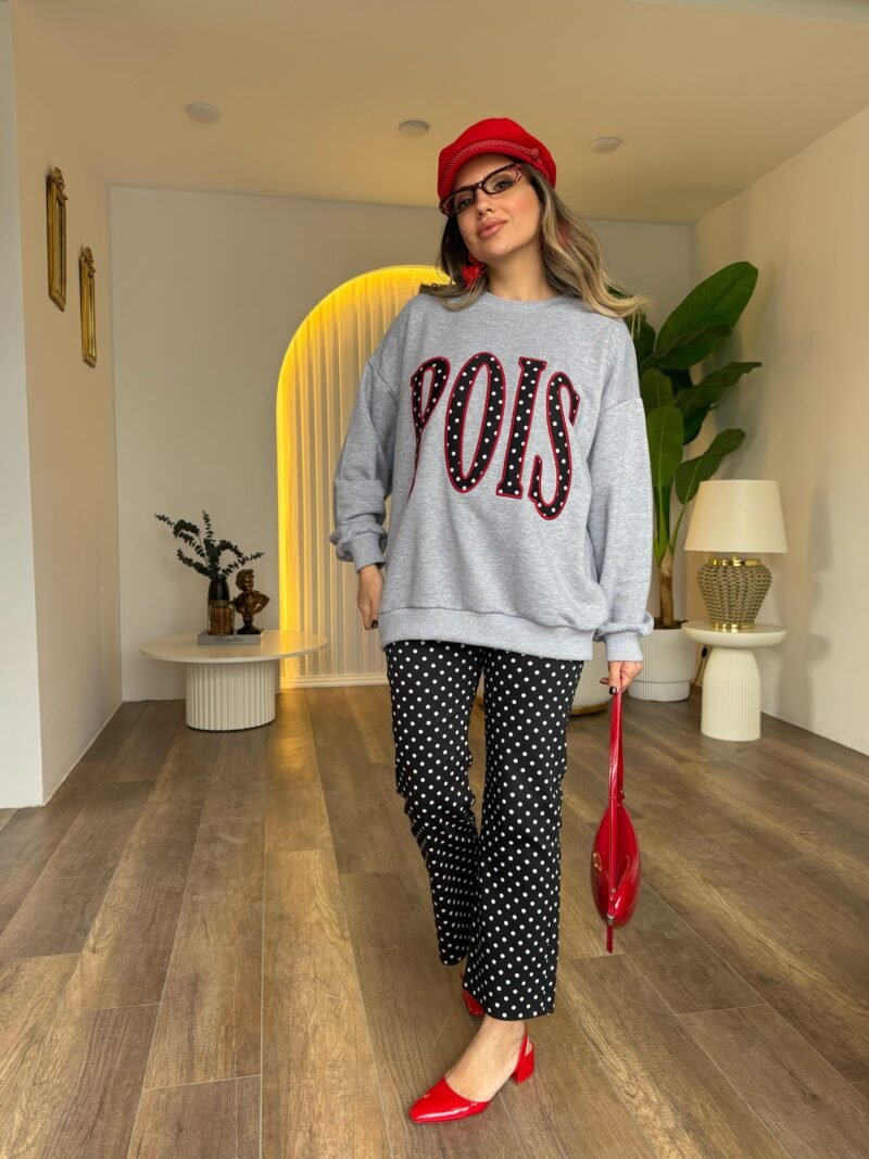 Black Polka Dot Lycra Pants