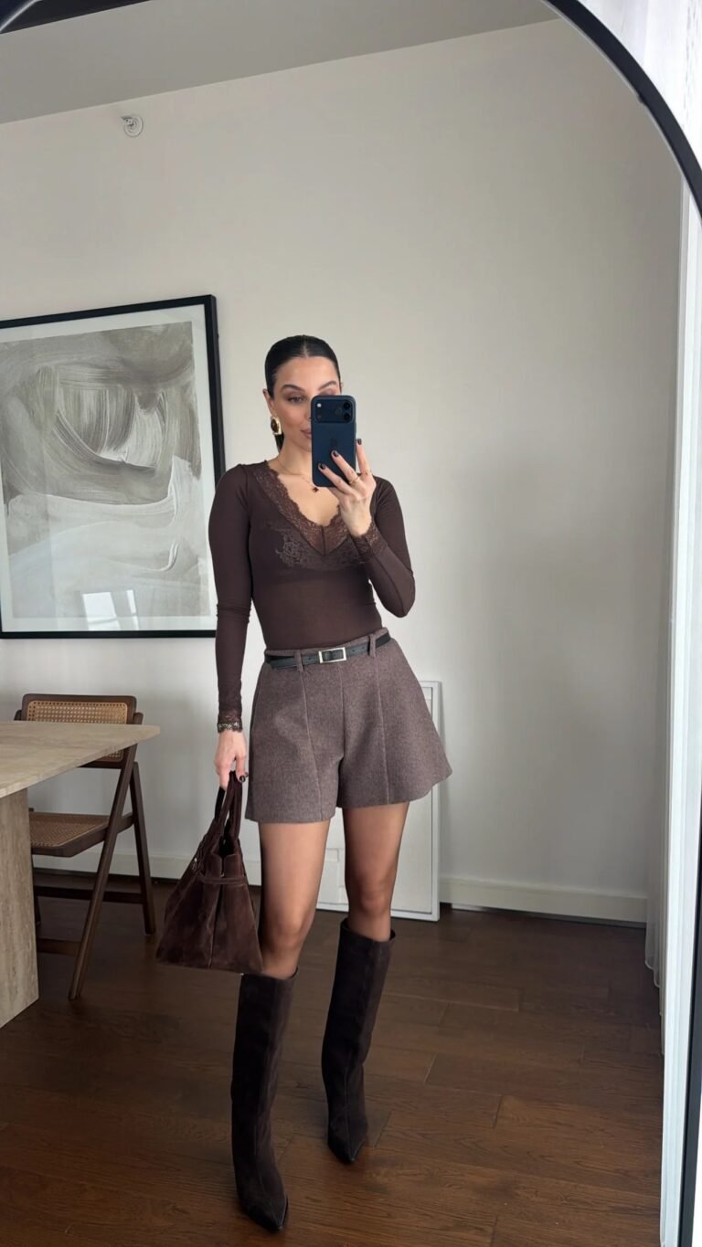 BELTED CASHMERE SHORTS