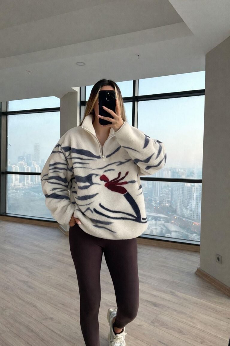 Plush Teddy Alpine Snow Sweater