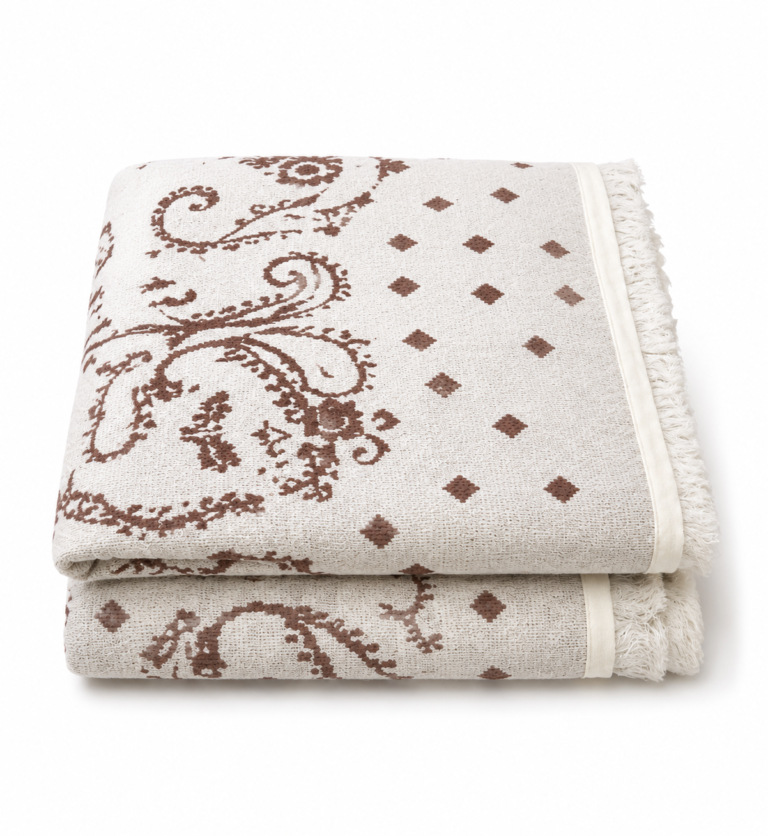 PATTERNED KNITTED SCARF