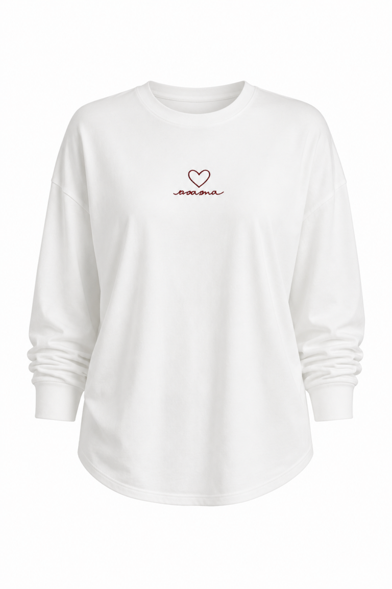 BICYCLE COLLAR EMBROIDERED BLOUSE - WHITE