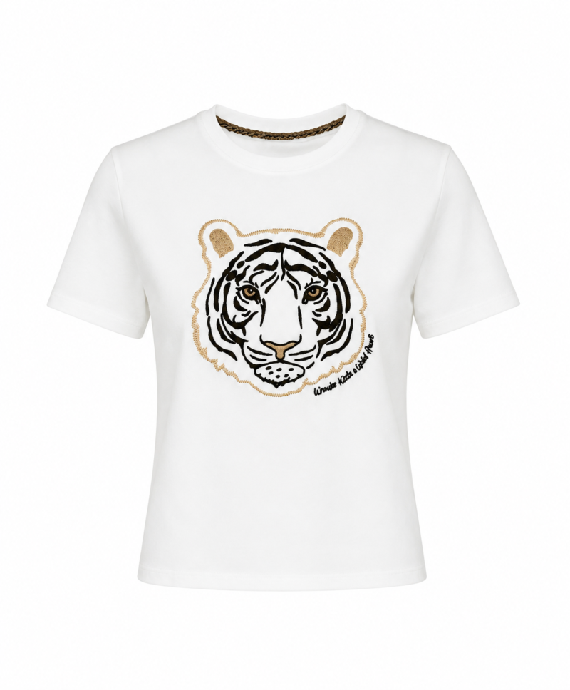 Tiger Embroidered T-shirt