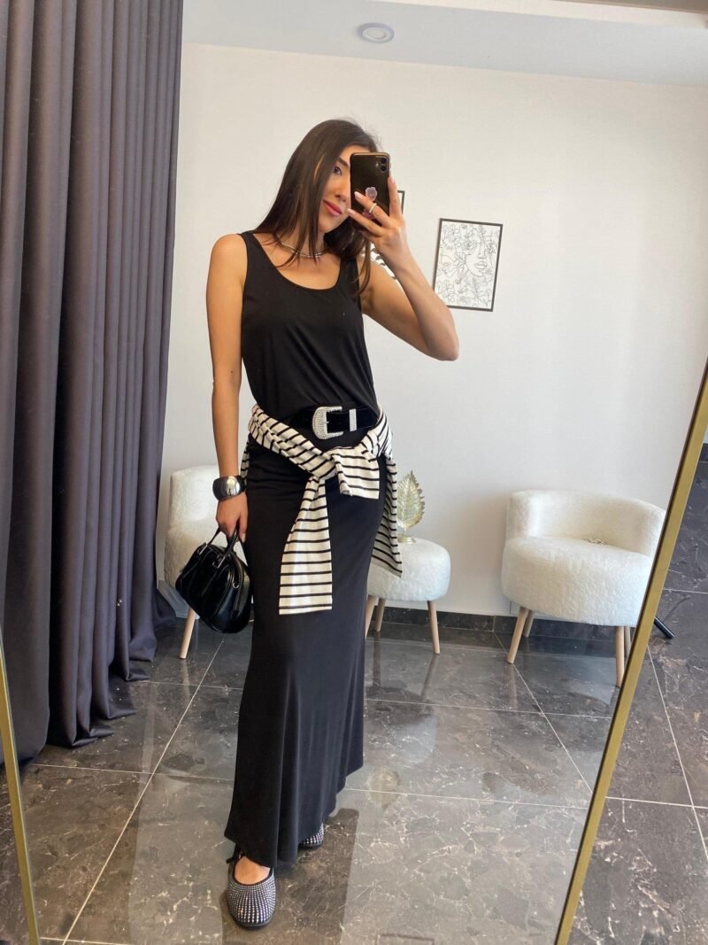 MODEL FABRIC TANK TOP WITH SKIRT