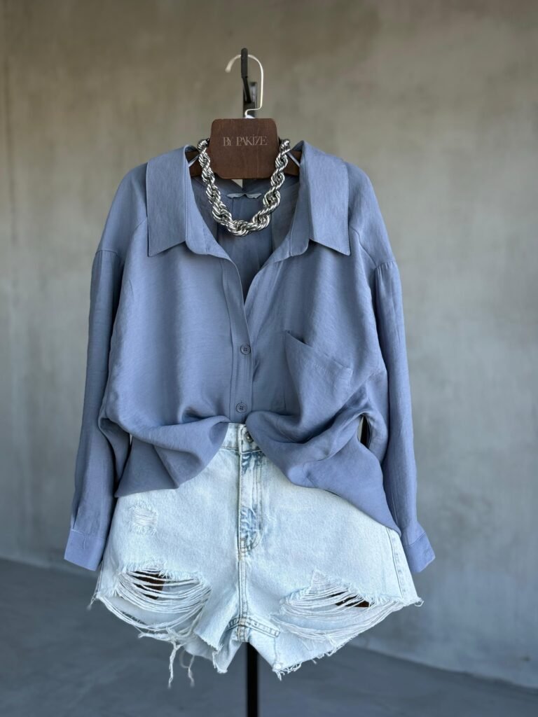 Premium Low Shoulder Oversize Shirt