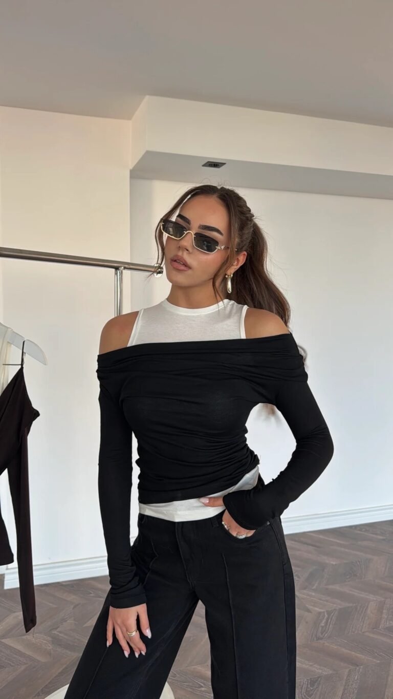 Double Layer Asymmetrical Blouse