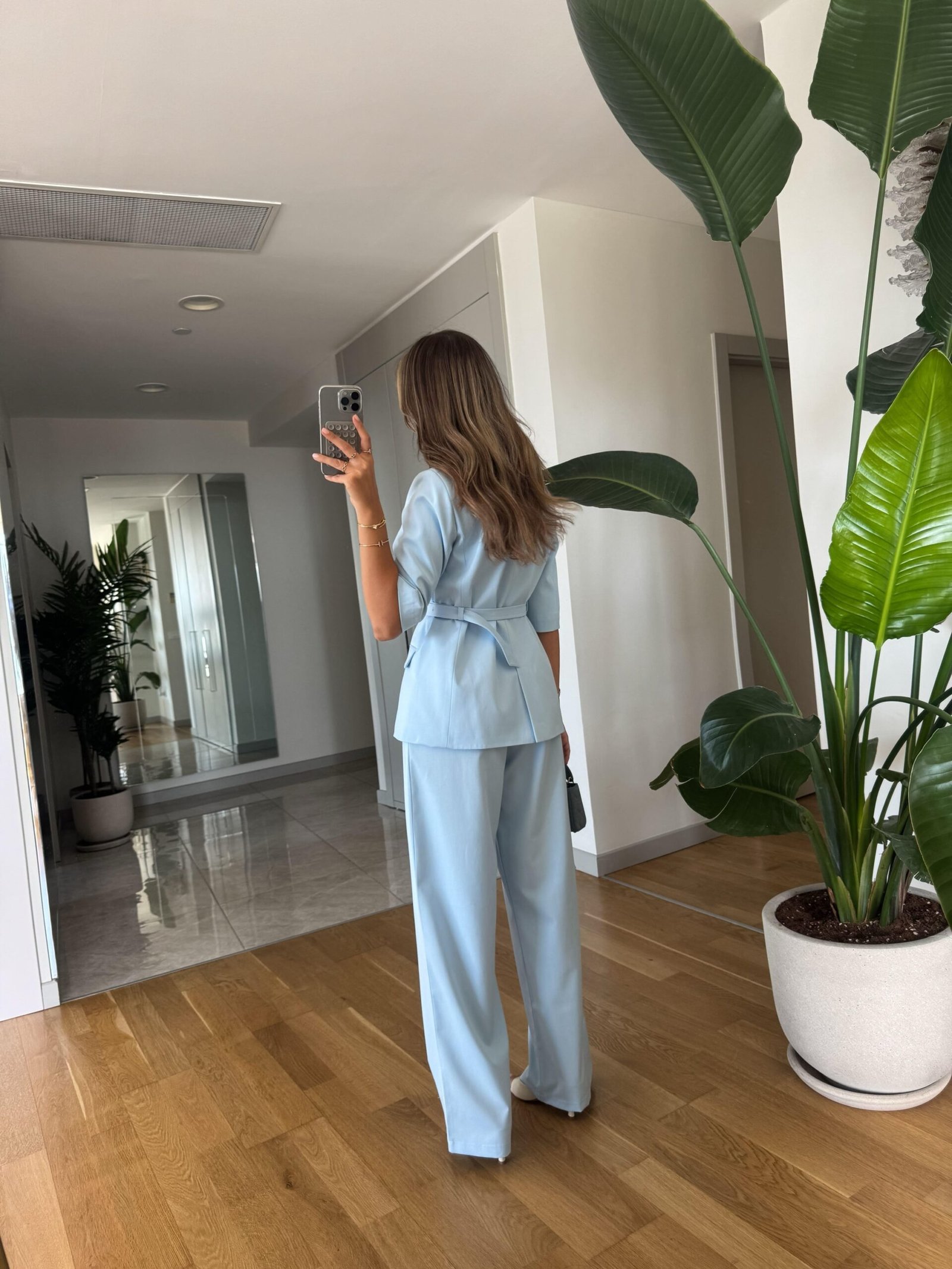 Viola Premium Jacket and Pants Set - baby blue - Image 5