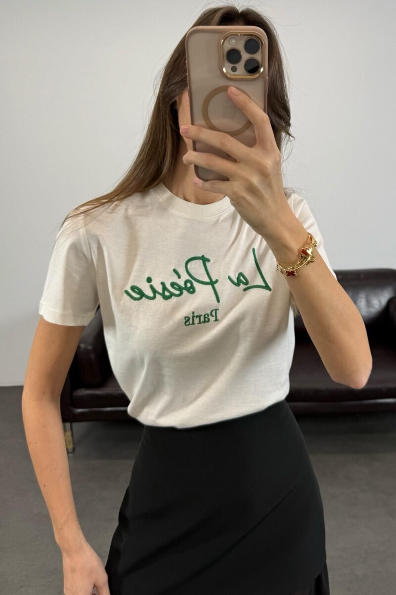 Bone La Poesie Embroidered T-shirt