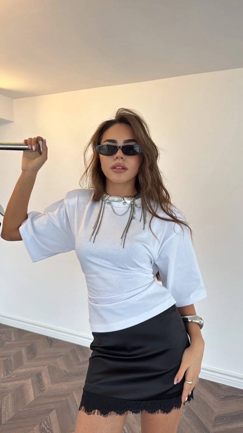 Padded Waist-Fit T-Shirt