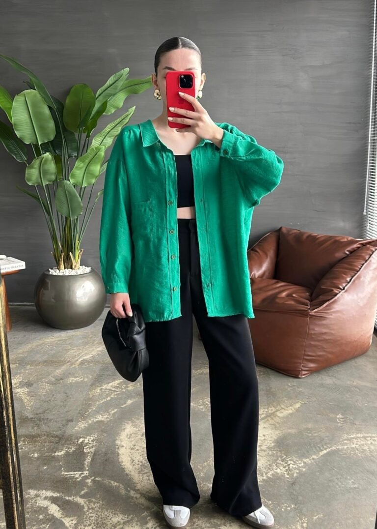 Premium Low Shoulder Oversize Shirt