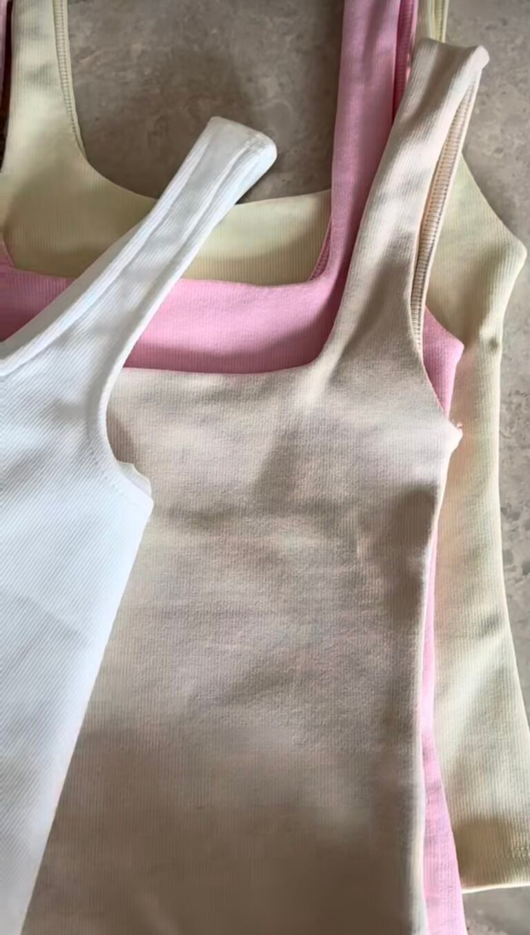 Double Layer Cotton Tank Top