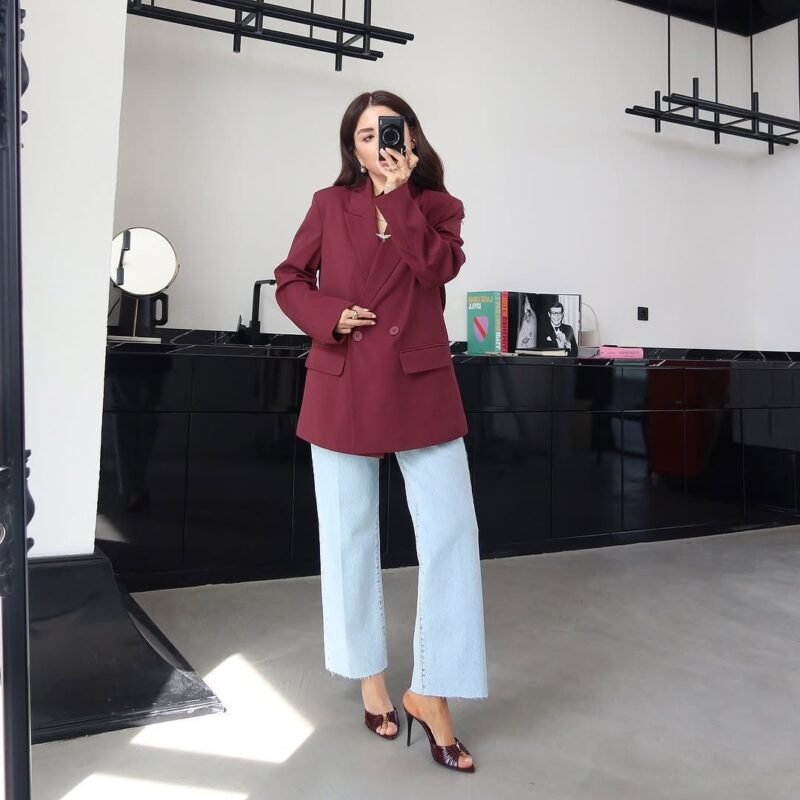 Dilvin Blazer jacket - Bordo
