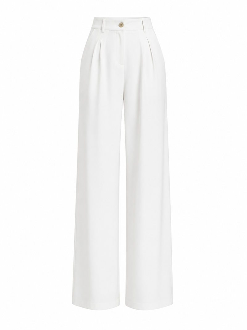 Palazzo Pants with Gold Button Detail