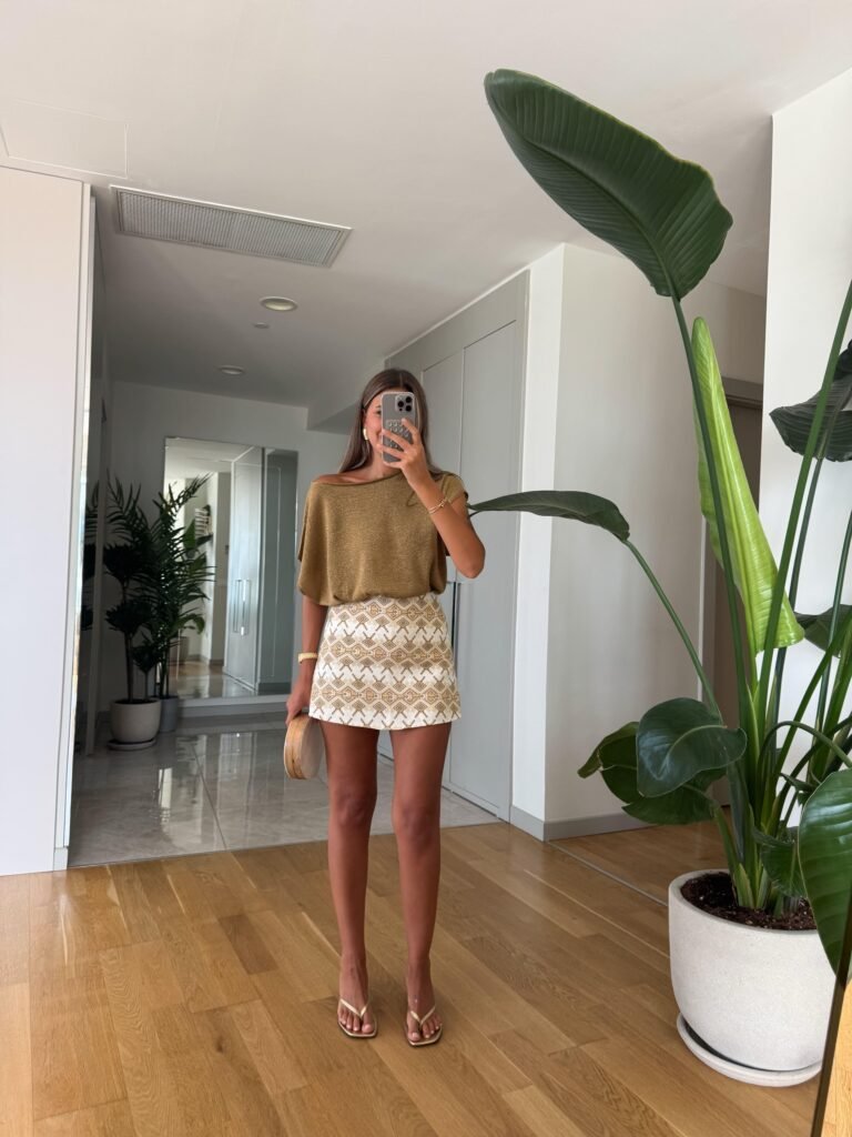 Isabella Linen Short Skirt