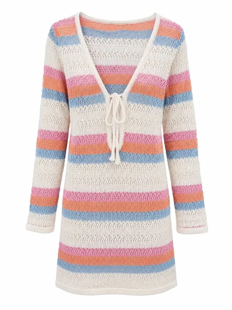 Colorful Striped Beachwear