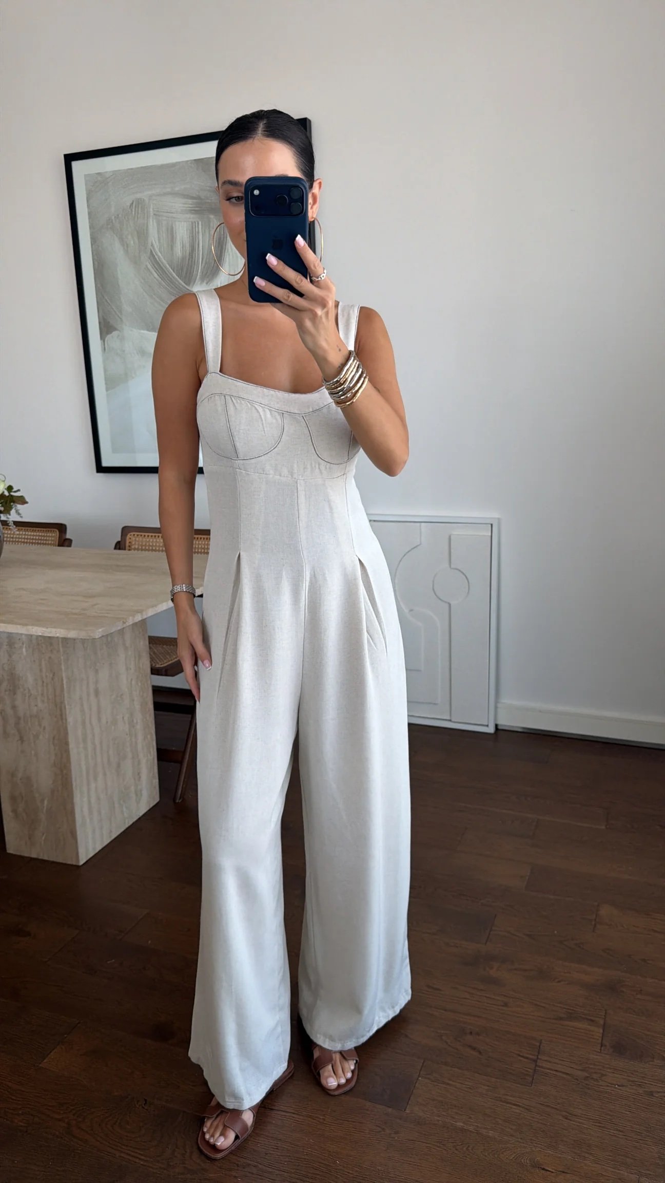 CORSET-LOOK WIDE-LEG PANTS - Image 4