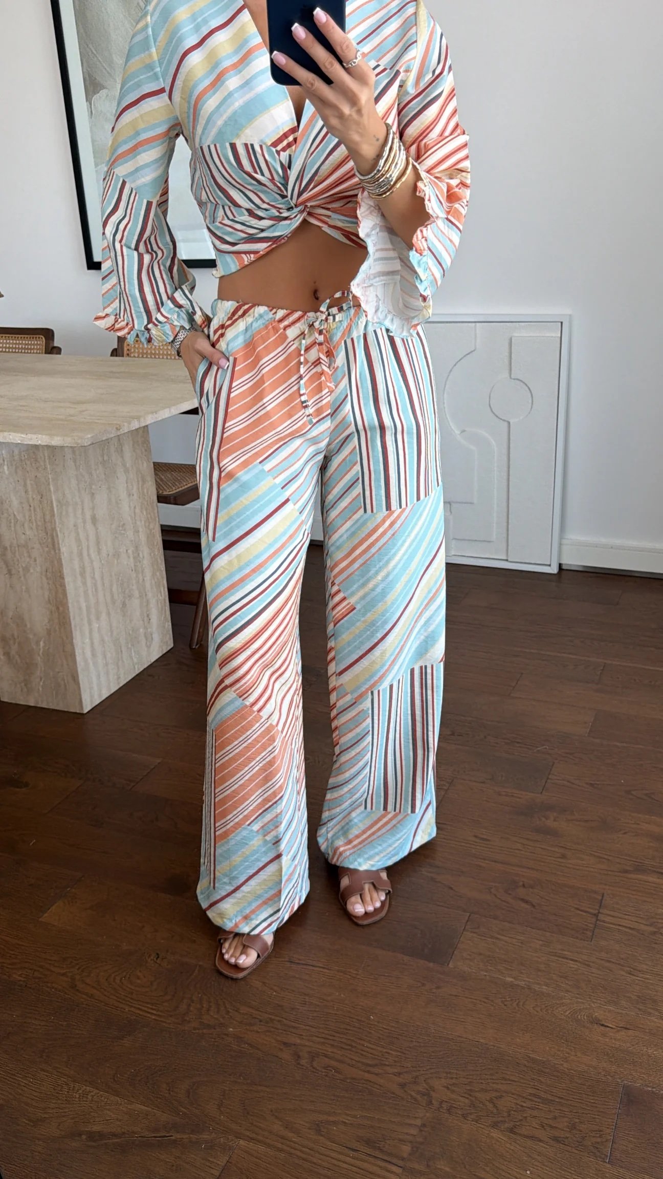 STRIPED TIE-DETAIL SET - Image 6