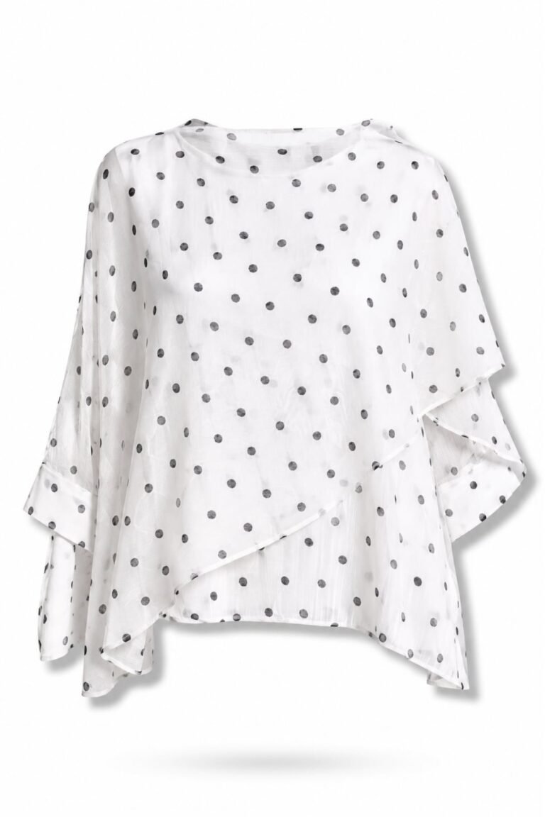 Off-white Polka Dot Cape Blouse