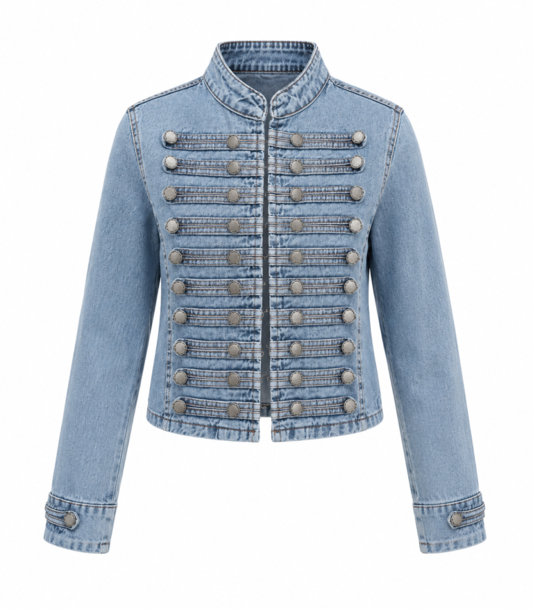 Rogue Blue Denim Jacket with Epaulets