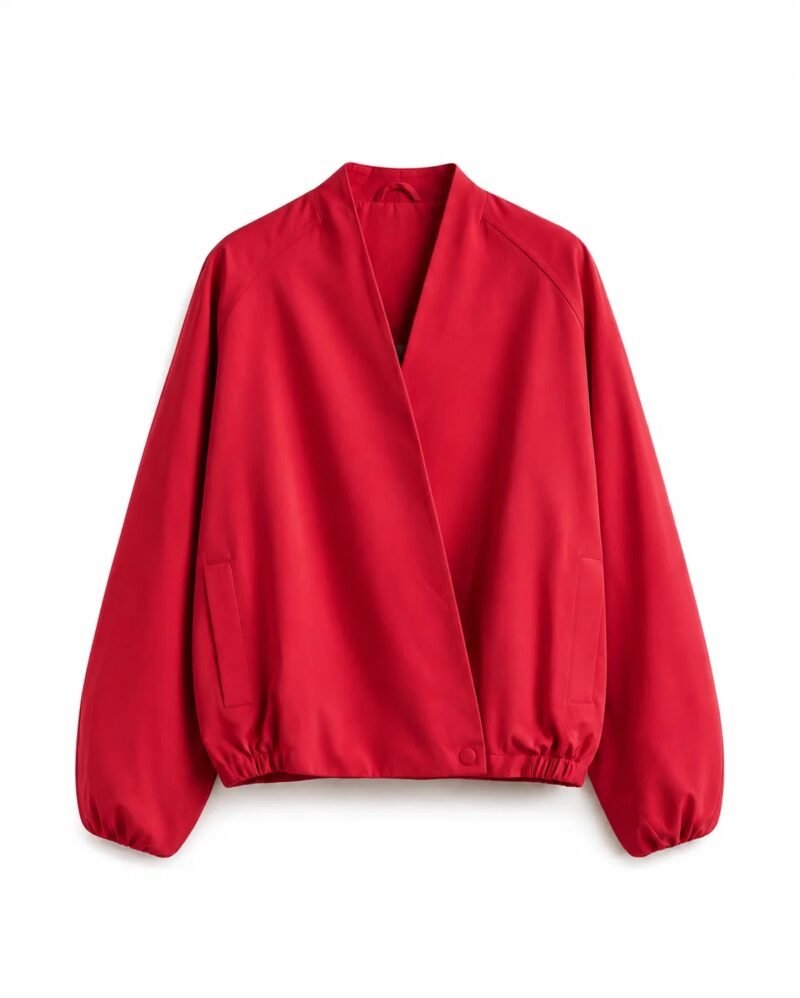 Red Short Trench Coat
