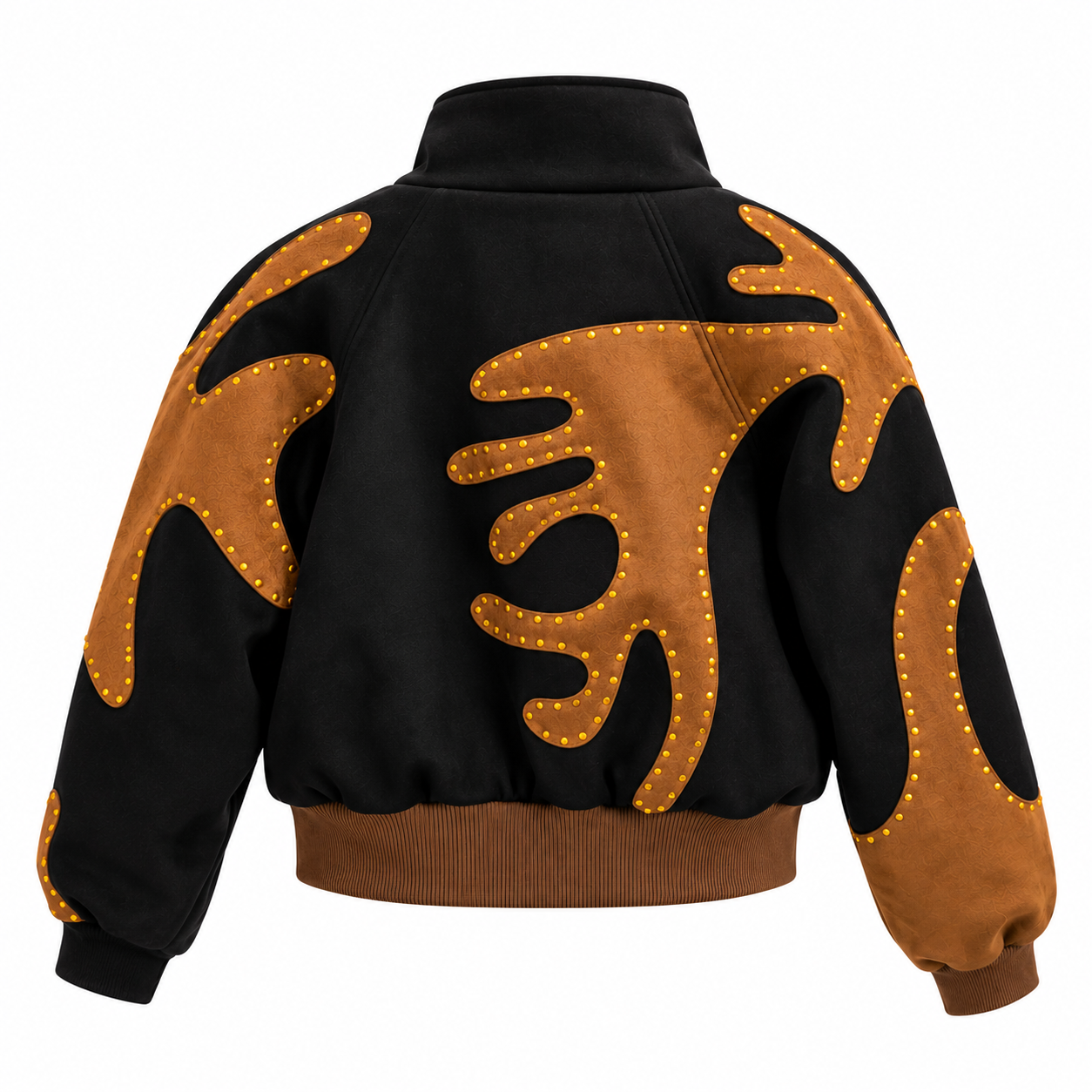 Sharm Padded-Shoulder Suede Designer Jacket - Image 2