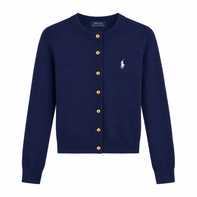 Original Design Gold-Button Cardigan