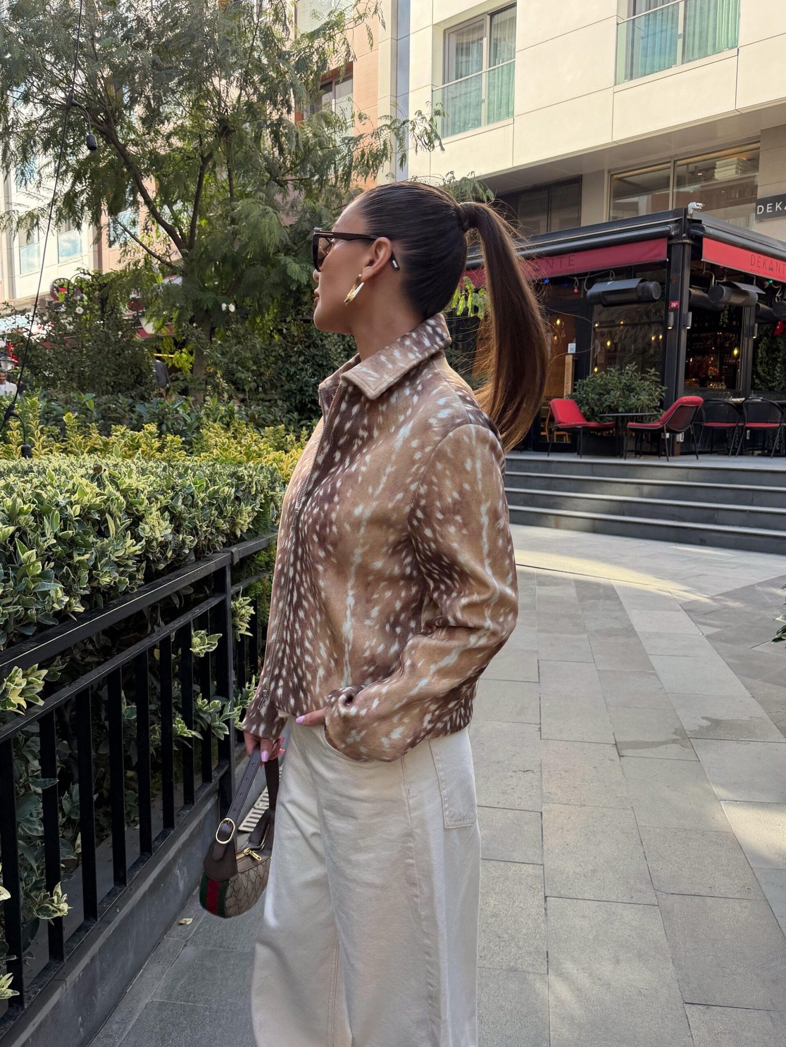 Bambi-Print Zippered Jacket - Image 4